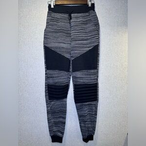 Tailored Recreation Premium Gray Moto Joggers Urban Wear Sweatpants Size S